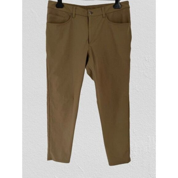 Lululemon ABC Classic-Fit 5 Pocket Pant Warpstreme Beige Size 32/29 - Picture 1 of 5